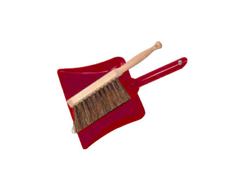 Kids Dustpan Set With Brush (Red)