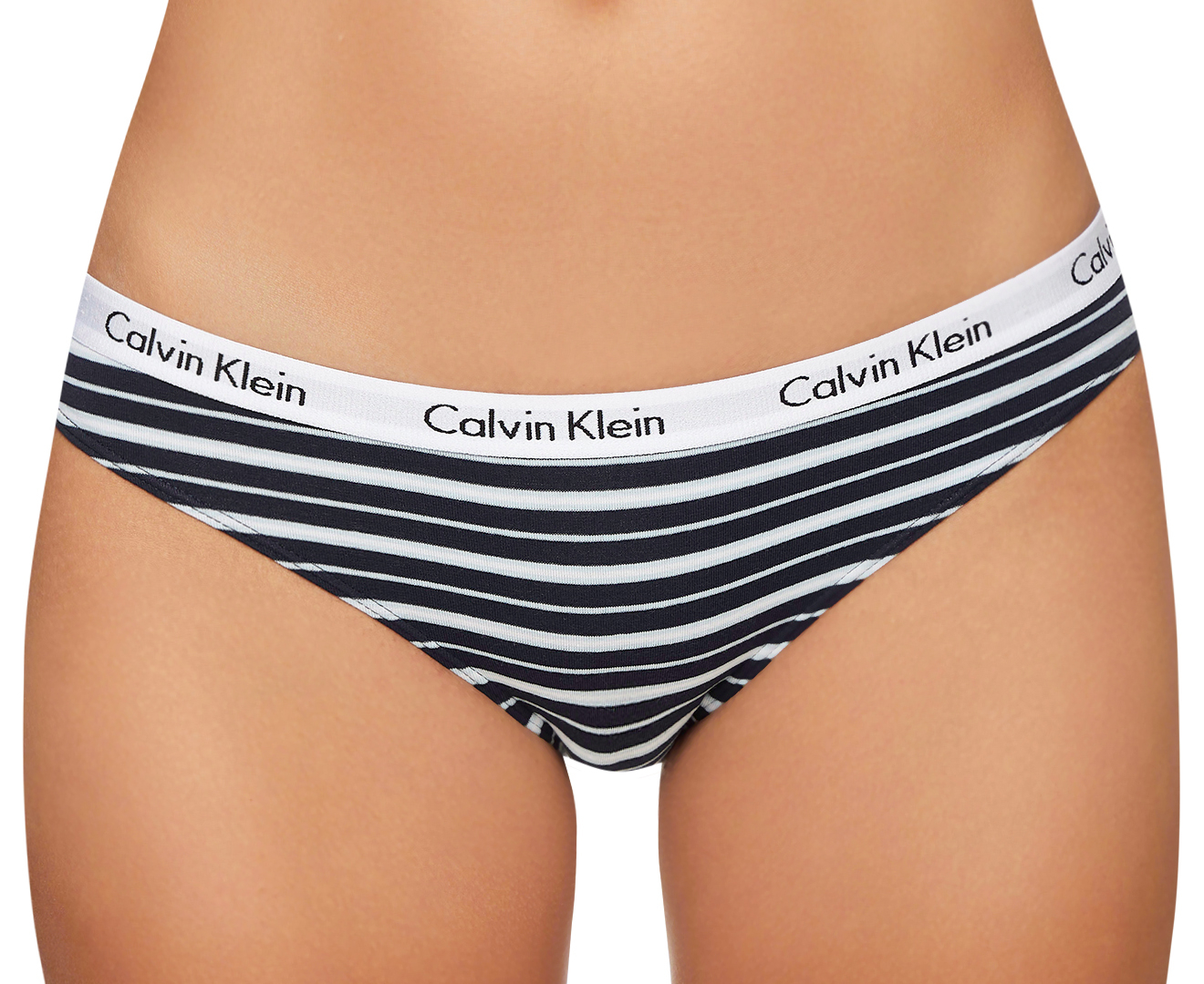 Calvin Klein Women's Carousel Bikini Briefs 3-Pack - Shoreline/Grey  Heather/Kingly Blue