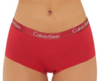 Calvin Klein Women's Motive Cotton Boyshorts 3-Pack - Black/Red/Grey Heather