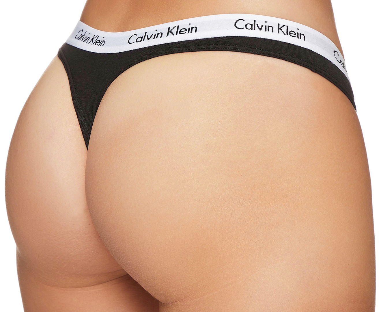 Calvin Klein Women's Chromatic Thongs 3-Pack - Black/Nymphs Thigh/Pink