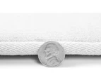 Bathroom Rugs Memory Foam Bath Mat Set for Bathroom, Non Slip Absorbent Velvet - Fast Drying –Bathroom Rug and Contour Rug Set 3 Piece - White