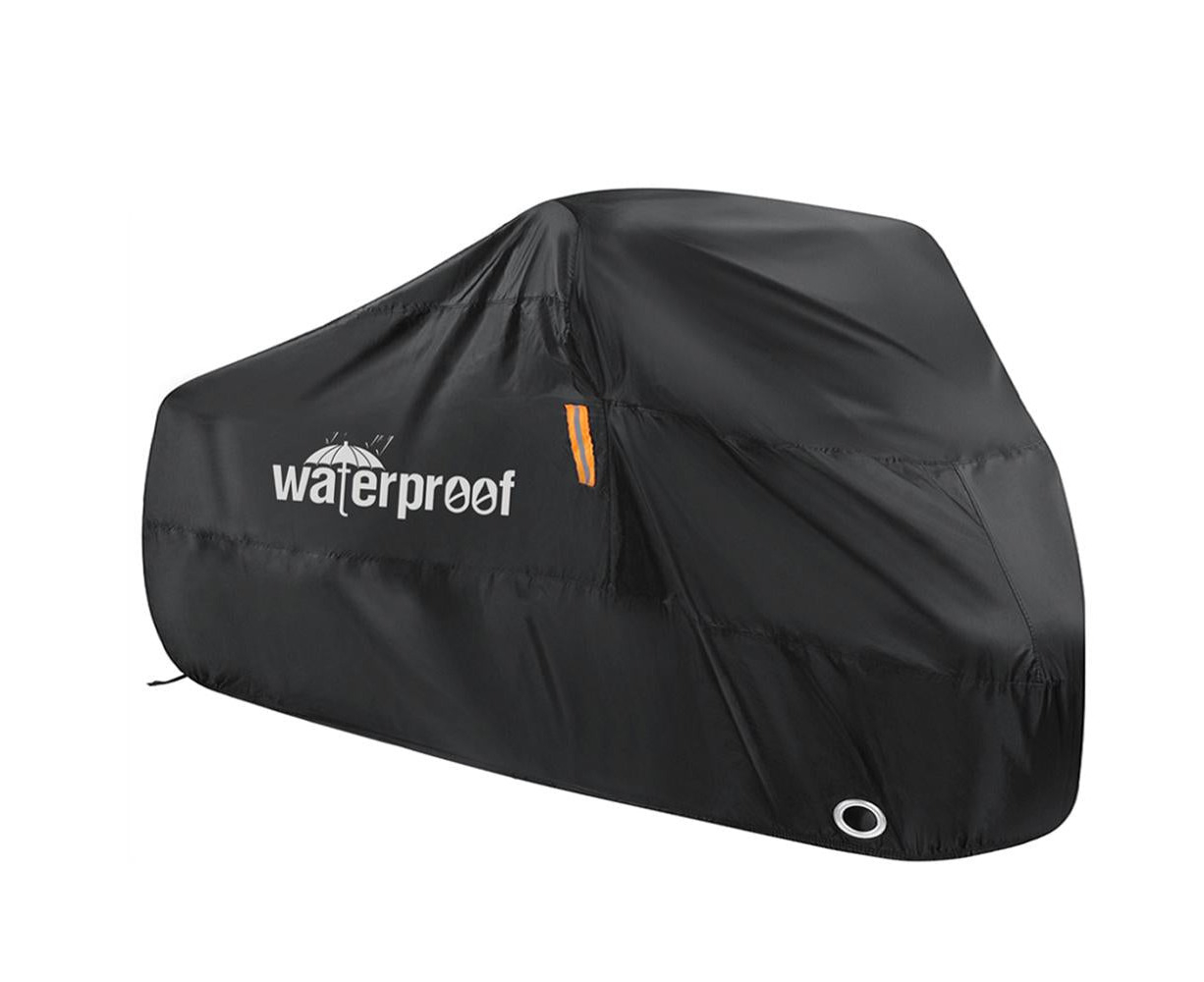 200 x 110 cm Tear-Resistant Relaxdays Unisexs Polyethylene Bike Cover Black Sun Protection 