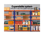 Giantz 2.4MX1.8M Garage Shelving Warehouse Rack Pallet Racking Storage Steel Orange&Blue