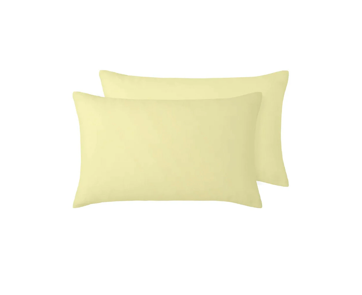 Vintage Design Homewares 100% Linen Pair of Standard Pillowcases Butter 48 x 73 cm