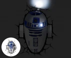 Star Wars Kids Wall Night Light 3D R2D2 - Blue Multi