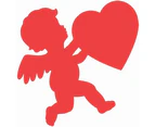 Cupid Cutout Glossy Cardboard 26cm Size: One Size