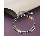 Lovelock U Link Chain Bracelet White Gold - 6mm