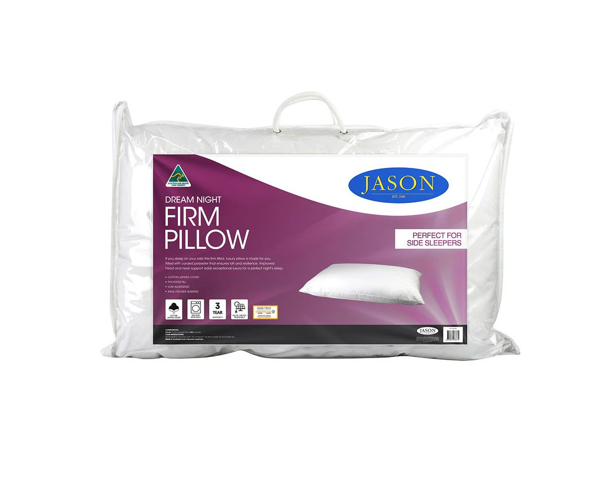 Jason Dream Night Firm Pillow Low Allergenic Sleeping Head Neck Support/Resting