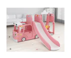 ALL 4 KIDS Lucas  Baby Slider and Swing Play Center with Bus - Pink