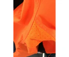 Hi Vis Work Shirt Closed Front Cotton Drill 3M Reflective Tape - Orange/Navy