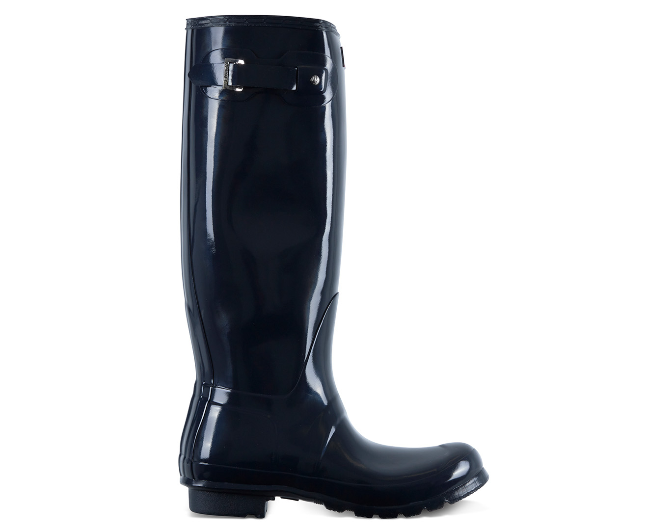 Hunter Women's Original Tall Gloss Wellington Boots - Navy | Catch.co.nz