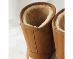 100% Australian Sheepskin UGG 3/4 Boots Moccasins Slippers Shoes Classic - Chestnut