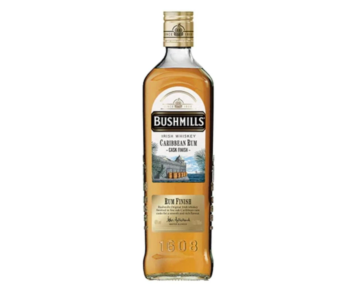 BUSHMILLS CARIBBEAN RUM CASK FINISH IRISH WHISKEY 700ML