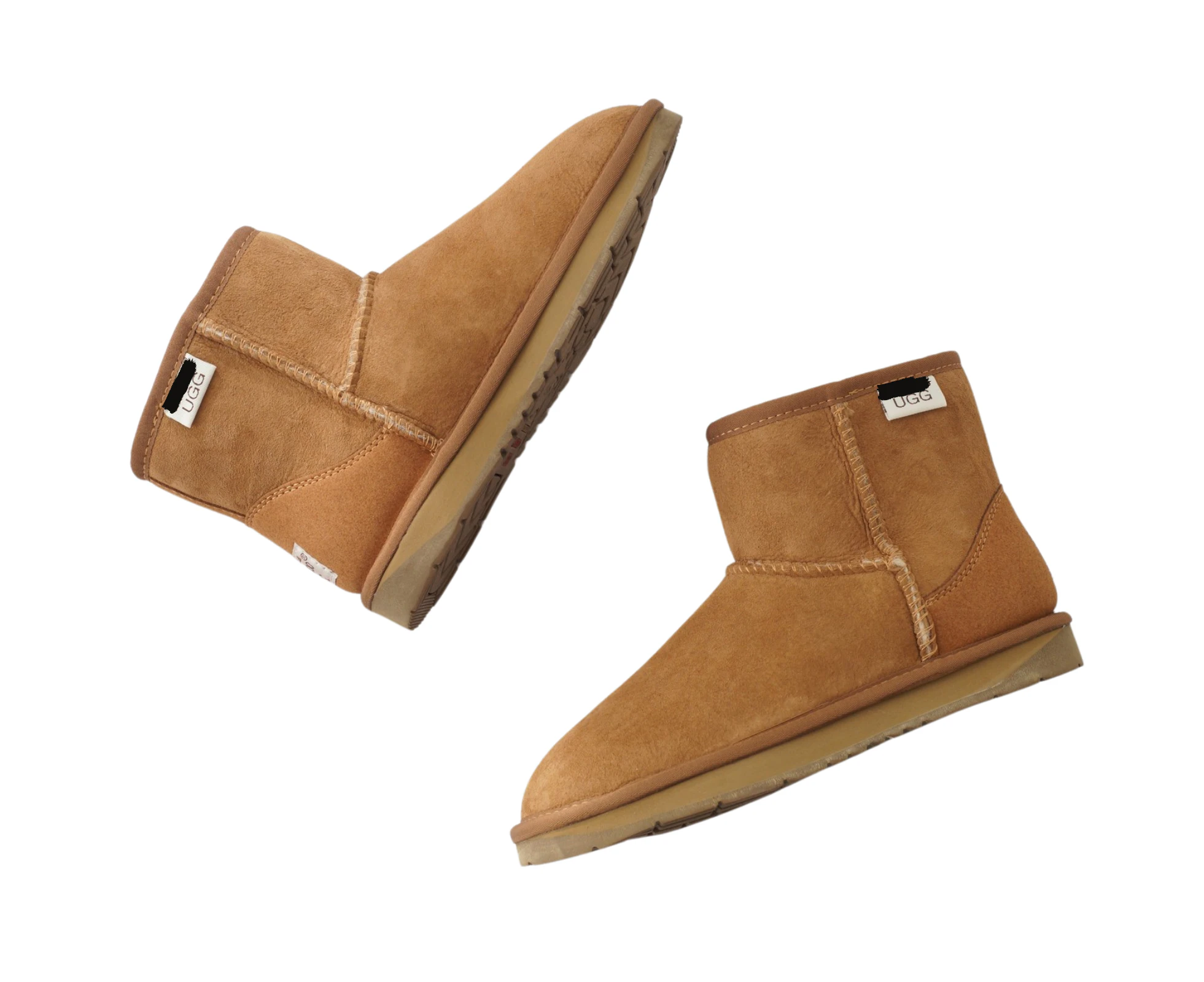 100% Australian Sheepskin UGG Ankle Boots Moccasins Slippers Shoes Classic - Chestnut