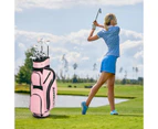 Costway Premium Ladies Golf Clubs Set Starters w/Bag 10 Pieces Alloy/Graphite Drive, Right Hand