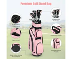 Costway Premium Ladies Golf Clubs Set Starters w/Bag 10 Pieces Alloy/Graphite Drive, Right Hand