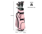 Costway Premium Ladies Golf Clubs Set Starters w/Bag 10 Pieces Alloy/Graphite Drive, Right Hand