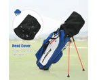 Costway Men Golf Clubs Set Beginner w/Stand Bag 10 Pieces Alloy/Graphite Drive, Right Hand