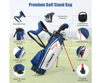 Costway Men Golf Clubs Set Beginner w/Stand Bag 10 Pieces Alloy/Graphite Drive, Right Hand