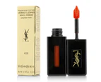 Yves Saint Laurent Rouge Pur Couture Vernis A Levres Vinyl Cream Creamy Stain  # 406 Orange Electro 5.5ml/0.18oz