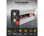 Giantz Power Inverter 3000W/6000W 12V to 240V Pure Sine Wave Camping Car Boat