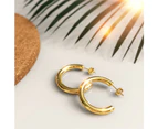 Erica Gold Hoop Earrings 30mm