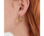 Erica Gold Hoop Earrings 30mm