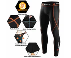 Skills Mens Compression Base layer Thermal Skin Tights Pants running Gym Yoga Shorts - BLACK/GREY