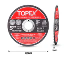TOPEX Heavy Duty 900W 125mm 5" Angle Grinder w/ 50PCs 5" Cutting Discs