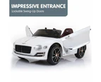 Bentley Exp 12 Speed 6E Licensed Kids Ride On Electric Car - White