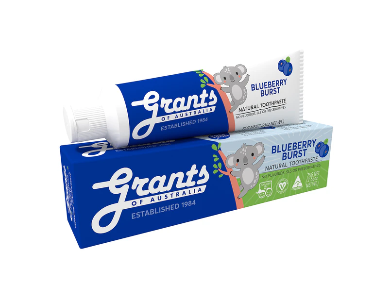 Grant's Kids Natural Toothpaste Blueberry Burst 75g