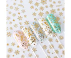 Nail Sticker Christmas Patterns DIY Ultra Thin New Year Nail Art Design Winter Sliders for Female-Golden