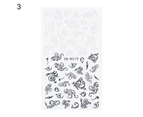 Embossed Nail Sticker Exquisite Lace Flower Butterfly Pattern DIY Design 5D Nail Transfer Sticker Decal for Wedding-3