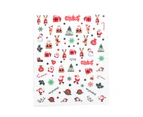 Nail Sticker Christmas Patterns Cartoon Style Ultra Thin Winter Nail Art Designs 3D Cute Sticker for Female-8