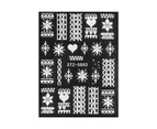 Nail Sticker Snowflake Christmas Tree Nail Design Creative Nail Adhesive Decor Decals for Christmas Party-2