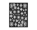 Nail Sticker Snowflake Christmas Tree Nail Design Creative Nail Adhesive Decor Decals for Christmas Party-6