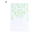 Nail Sticker French Style DIY Colorful Line Decal Powder 3D Transfer Slider for Manicure-E