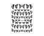 Manicure Decal Delicate Exquisite Glue-free Hollow Butterfly Nail Art Transfer Sticker for Women-2