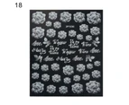 Nail Foils Butterfly Moon Floral Pattern DIY Manicure Decorations Nail Art Adhesive Decals for Nail Salon-18