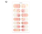 Nail Polish Film Back Glue Vivid Patterns Ultra Thin Full Waterproof Environmentally Nail Stickers for Manicure-12