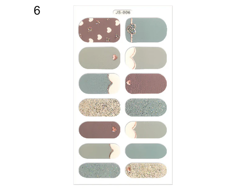 Nail Polish Film Back Glue Vivid Patterns Ultra Thin Full Waterproof Environmentally Nail Stickers for Manicure-6