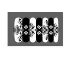 Nail Sticker Various Patterns Self-Adhesive White Black Halloween Vivid DIY Nail Decor Decals for Manicure-B