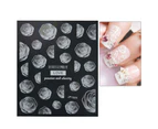 Nail Foils Butterfly Moon Floral Pattern DIY Manicure Decorations Nail Art Adhesive Decals for Nail Salon-7