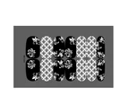 Nail Sticker Various Patterns Self-Adhesive White Black Halloween Vivid DIY Nail Decor Decals for Manicure-E