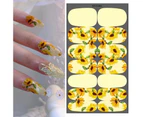 Manicure Decal Universal DIY Easy to Use Sunflowers Nail Art Transfer Sticker for Autumn-H