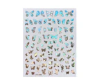 Butterfly  Nail Stickers Symphony Color Eye-catching Craft Decoration Holographic Butterfly Nail Art Sticker for Girl-4