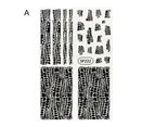 Animals Skins Nail Snakeskin Sticker 3D Effect Beautifying Nails Ultra Thin Nail Foil Snakeskin Manicure Transfer for Female-A