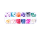 1Box Manicure Glitter Thin Convenient Artificial Stone Nail Art Shell Sequins for Photography-B