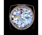 Round Glass Beads Mixed Size Dazzling Anti-fall Acrylic Stones Decorations Beads for Daily Use-9