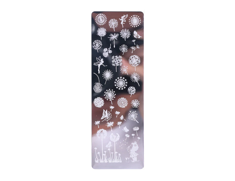 Nail Art Stamping Plate Clear Engraved Leaf Flower Printing Stainless Steel DIY Manicure Template Nail Tool for Beauty-6